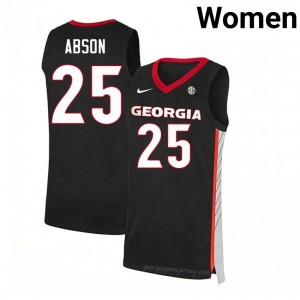 Black Justin Abson #25 Georgia Women Basketball Gameday Jersey | NCAA Official Look 61344522