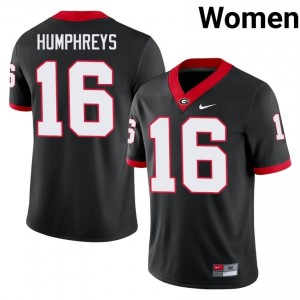 #16 London Humphreys Black UGA Women Stitched University Jersey | Exclusive Football Apparel 19493752