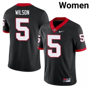 UGA Raylen Wilson #5 Jersey | Collegiate Black Women Football Uniform 95516071