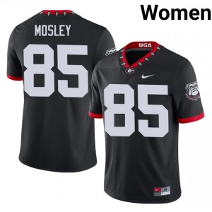 Dawgs Ryan Mosley #85 Mascot 100th Anniversary Jersey | Collegiate Black Women Football Uniform 54695035
