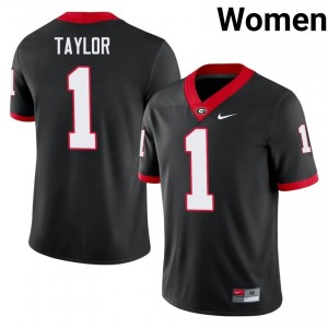 Talyn Taylor #1 Black UGA Women Football University Jersey | Premium Stitched Edition 30253885