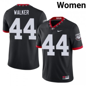 Black Travon Walker #44 Dawgs Women Football Mascot 100th Anniversary Gameday Jersey | NCAA Official Look 19627236