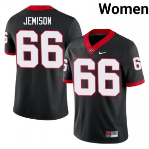 UGA Tyreek Jemison #66 Jersey | Collegiate Black Women Football Uniform 14048136