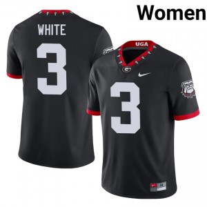 Black Zamir White #3 Dawgs Women Football Mascot 100th Anniversary Gameday Jersey | NCAA Official Look 31509487