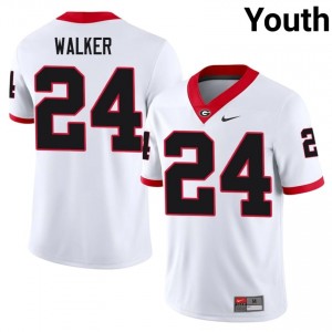 White Bo Walker #24 UGA Bulldogs Youth Football Gameday Jersey | NCAA Official Look 96102148