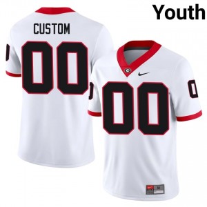 UGA Bulldogs Custom #00 Jersey | Collegiate White Youth Football Uniform 34476740