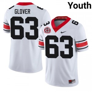 #63 Dontrell Glover White Georgia 1980 National Champions 40th Anniversary Youth Stitched NCAA Jersey | Exclusive Football Apparel 47814018
