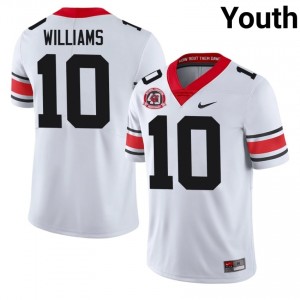 #10 Elyiss Williams White Georgia 1980 National Champions 40th Anniversary Youth Stitched NCAA Jersey | Exclusive Football Apparel 82600248