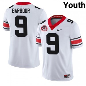 Ethan Barbour #9 1980 National Champions 40th Anniversary White Georgia Youth Football NCAA Jersey | Premium Stitched Edition 90236732