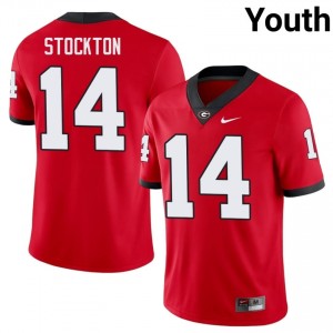Georgia Bulldogs Gunner Stockton #14 Jersey | Collegiate Red Youth Football Uniform 83740035
