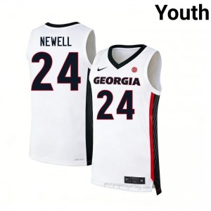 #24 Jaden Newell White Dawgs Youth Stitched Jersey | Exclusive Hoops Apparel 90858239
