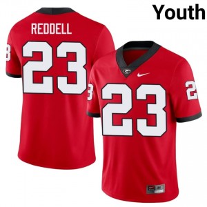 Georgia Bulldogs Jaden Reddell #23 Jersey | Collegiate Red Youth Football Uniform 24634524