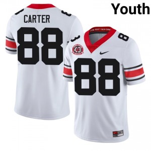 Georgia Jalen Carter #88 1980 National Champions 40th Anniversary Jersey | Collegiate White Youth Football Uniform 27582792