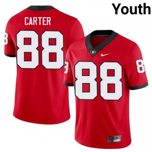 Jalen Carter #88 Red Georgia Bulldogs Youth Football High School Jersey | Premium Stitched Edition 13987540