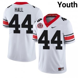 Jordan Hall #44 1980 National Champions 40th Anniversary White Georgia Youth Football NCAA Jersey | Premium Stitched Edition 51466950