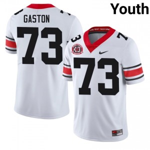 White Juan Gaston #73 Georgia Youth Football 1980 National Champions 40th Anniversary Gameday Jersey | NCAA Official Look 46076555