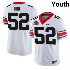 White Michael Uini #52 Georgia Youth Football 1980 National Champions 40th Anniversary Gameday Jersey | NCAA Official Look 38999552