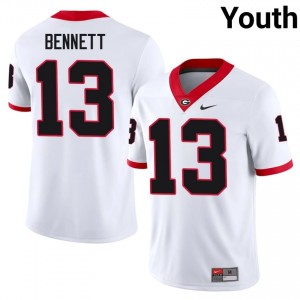 Stetson Bennett #13 White UGA Bulldogs Youth Football College Jersey | Premium Stitched Edition 34171296