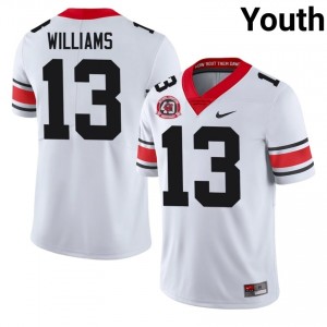 #13 Tyler J. Williams White Georgia 1980 National Champions 40th Anniversary Youth Stitched NCAA Jersey | Exclusive Football Apparel 91463032