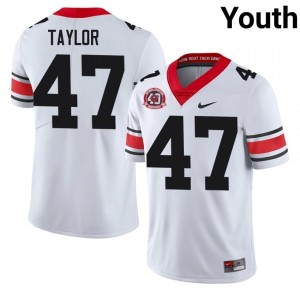 White Will Taylor #47 Georgia Youth Football 1980 National Champions 40th Anniversary Gameday Jersey | NCAA Official Look 26232493