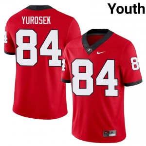 Red Ben Yurosek #84 Georgia Bulldogs Youth Football Gameday Jersey | NCAA Official Look 12479179