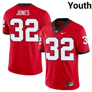 #32 Cash Jones Red Georgia Bulldogs Youth Stitched High School Jersey | Exclusive Football Apparel 10059057