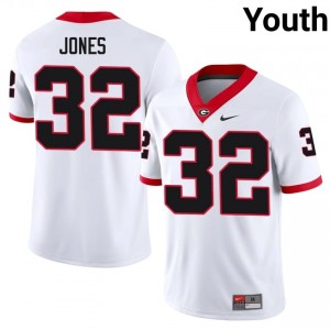 White Cash Jones #32 UGA Bulldogs Youth Football Gameday Jersey | NCAA Official Look 56325333
