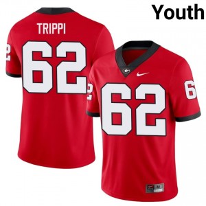 #62 Charley Trippi Red Georgia Bulldogs Youth Stitched High School Jersey | Exclusive Football Apparel 72833342