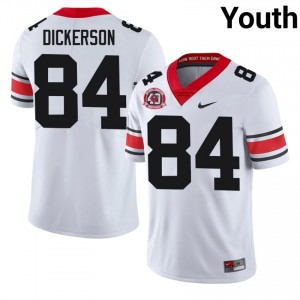 Dallas Dickerson #84 1980 National Champions 40th Anniversary White Georgia Youth Football NCAA Jersey | Premium Stitched Edition 66003239