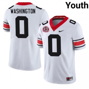 Darnell Washington #0 1980 National Champions 40th Anniversary White Georgia Youth Football NCAA Jersey | Premium Stitched Edition 62763336