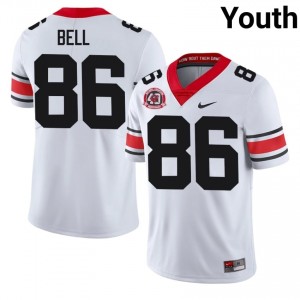 #86 Dillon Bell White Georgia 1980 National Champions 40th Anniversary Youth Stitched NCAA Jersey | Exclusive Football Apparel 57843460