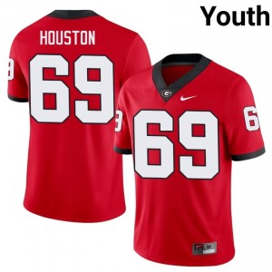 Georgia Bulldogs Graham Houston #69 Jersey | Collegiate Red Youth Football Uniform 34938389