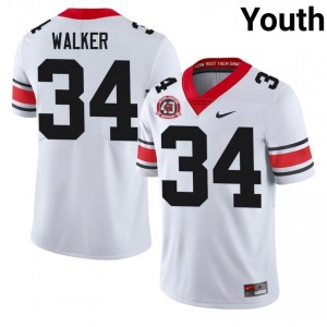 White Herschel Walker #34 Georgia Youth Football 1980 National Champions 40th Anniversary Gameday Jersey | NCAA Official Look 32429898