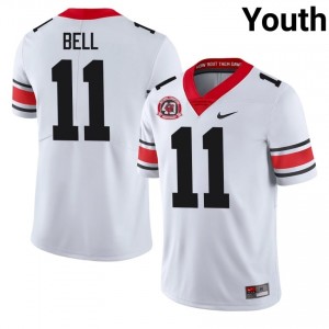 #11 Jeremy Bell White Georgia 1980 National Champions 40th Anniversary Youth Stitched NCAA Jersey | Exclusive Football Apparel 66647745