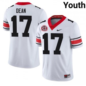 White Nakobe Dean #17 Georgia Youth Football 1980 National Champions 40th Anniversary Gameday Jersey | NCAA Official Look 51178472