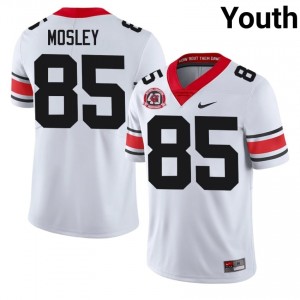 Georgia Ryan Mosley #85 1980 National Champions 40th Anniversary Jersey | Collegiate White Youth Football Uniform 86856314