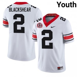 Thomas Blackshear #2 1980 National Champions 40th Anniversary White Georgia Youth Football NCAA Jersey | Premium Stitched Edition 50629486