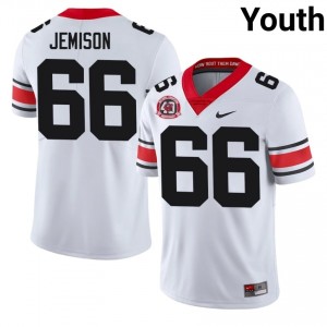 #66 Tyreek Jemison White Georgia 1980 National Champions 40th Anniversary Youth Stitched NCAA Jersey | Exclusive Football Apparel 21201068