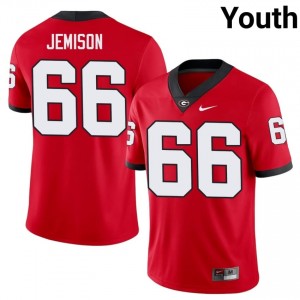 Red Tyreek Jemison #66 Georgia Bulldogs Youth Football Gameday Jersey | NCAA Official Look 60106231
