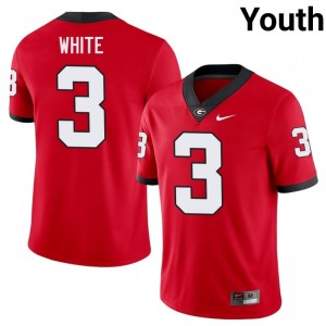 Georgia Bulldogs Zamir White #3 Jersey | Collegiate Red Youth Football Uniform 94426054