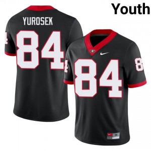 Ben Yurosek #84 Black UGA Youth Football University Jersey | Premium Stitched Edition 69349939