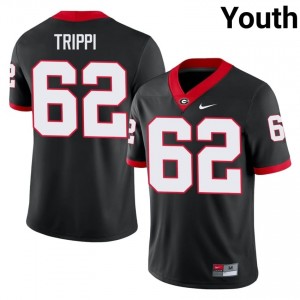 UGA Charley Trippi #62 Jersey | Collegiate Black Youth Football Uniform 33843804