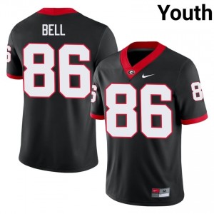 Dillon Bell #86 Black UGA Youth Football University Jersey | Premium Stitched Edition 47686828