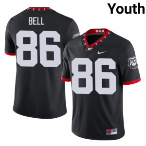 Black Dillon Bell #86 Dawgs Youth Football Mascot 100th Anniversary Gameday Jersey | NCAA Official Look 10654105