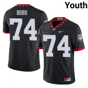 #74 Drew Bobo Black Dawgs Mascot 100th Anniversary Youth Stitched Player Jersey | Exclusive Football Apparel 59658253