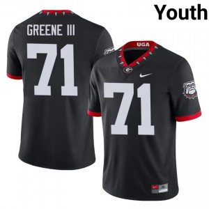 #71 Earnest Greene III Black Dawgs Mascot 100th Anniversary Youth Stitched Player Jersey | Exclusive Football Apparel 38176155