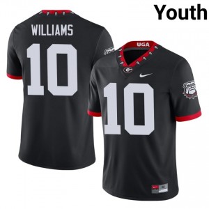 Black Elyiss Williams #10 Dawgs Youth Football Mascot 100th Anniversary Gameday Jersey | NCAA Official Look 71971699