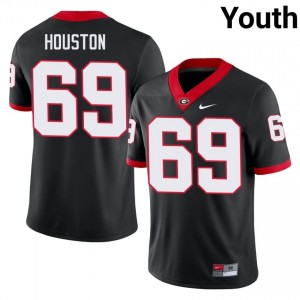 #69 Graham Houston Black UGA Youth Stitched University Jersey | Exclusive Football Apparel 39421645