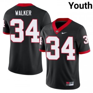 #34 Herschel Walker Black UGA Youth Stitched University Jersey | Exclusive Football Apparel 27344203