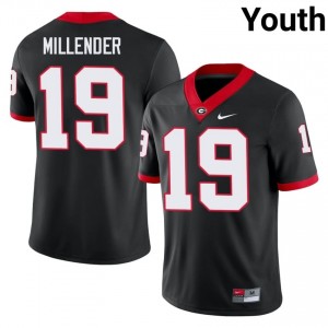 Hezekiah Millender #19 Black UGA Youth Football University Jersey | Premium Stitched Edition 15230429
